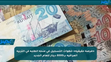 «فرصة حقيقية» خطوات التسجيل في منحة الطلبة في التربية العراقية ب8000 دينار للعام الجديد